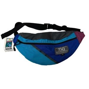 MEI Mountain Equipment Vintage Colorblock Fanny Pack Bum Bag Belt Bag Made USA